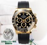 Clean Factory ROLEX Daytona 4130 Movement Black Face Men's Watch